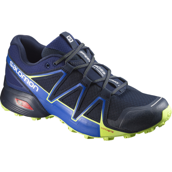 Zapatillas Trail Running Salomon Hombre Azul Marino - Salomon Argentina SPEEDCROSS VARIO 2 ,942873-Q